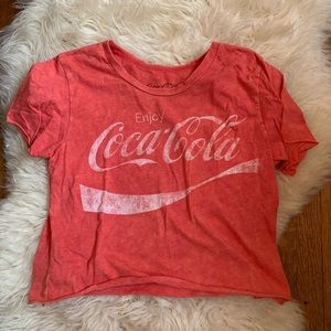 VINTAGE Coca Cola cropped T shirt. Size M!!!